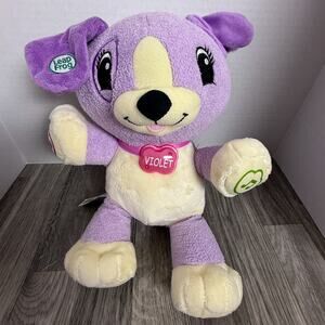 LeapFrog My Pal Violet Plush Interactive Talking Learning Toy Puppy Tested
